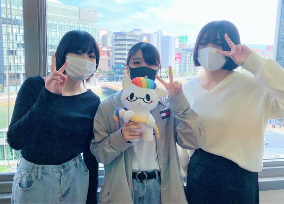 山本さん(左)百崎さん(中)平田さん(右)(卒業生)