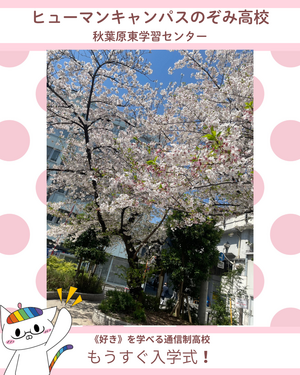 【秋葉原東】もうすぐ入学式🌸🏫