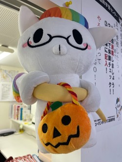 【福岡】ハロウィンバージョンひゅーにゃん(=^・^=)