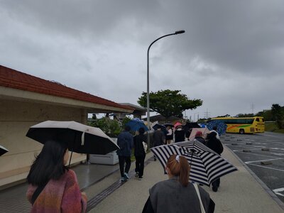 【浜松】沖縄本校スクーリング（12月18日～21日）は雨だったんです。