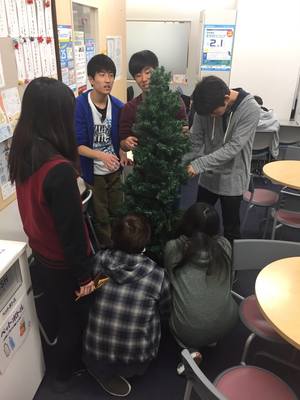 【広島第二】12月に入り、すっかりクリスマスムード♪