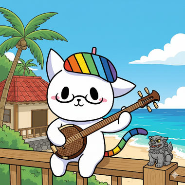 nanobanana_ひゅーにゃん (45)三線.PNG