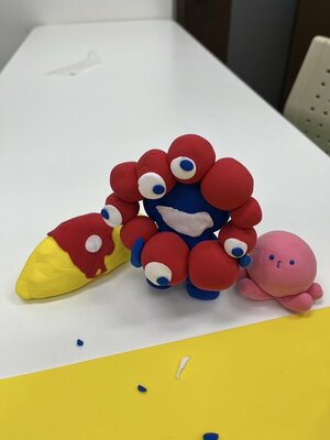 【神戸三宮】粘土を使ったレクリエーションを実施しました！