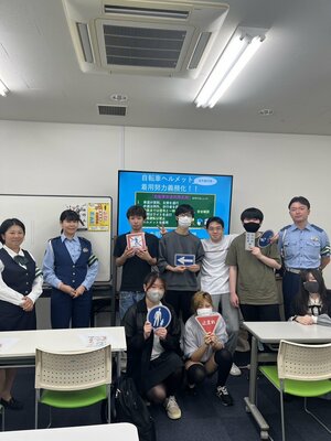 【神戸三宮】生田警察署の方に交通安全授業を実施していただきました!