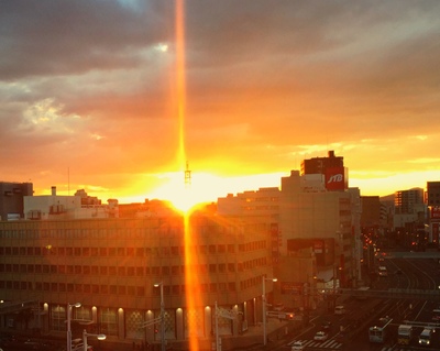 【高知】夕日がきれいだったので