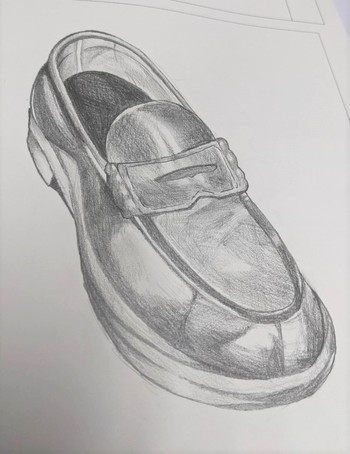 【熊本】美術の課題「靴」