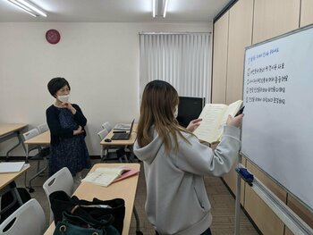 【熊本】韓国語の授業の様子