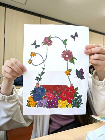 【熊本】色彩検定の授業の様子です