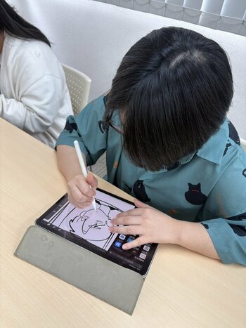 【熊本】デジタルイラストの授業がありました。