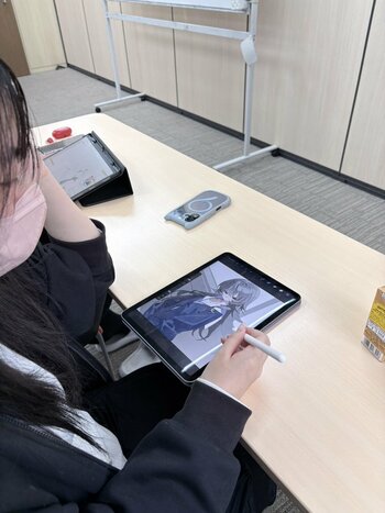 【熊本】アットホームな雰囲気でイラスト作成中🎨✨