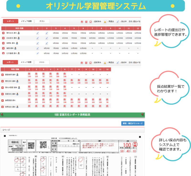 【京都】学校独自のレポート管理システムのご紹介！