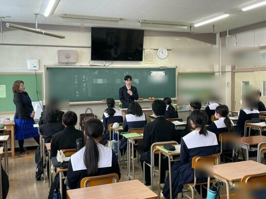 【名古屋駅前】名古屋市立名塚中学校さんへ 講座のお手伝いに行ってきました✨
