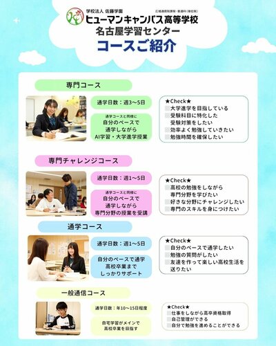 【名古屋】名古屋学習センター🩵コースご紹介🕊️