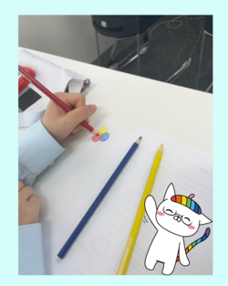 【沖縄・那覇】色彩学をまなんだよ～( 灬´ ˘ `灬 )
