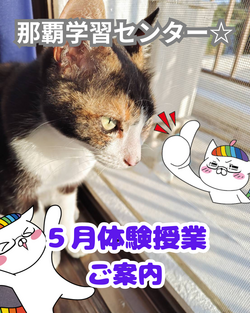 【那覇・沖縄】5月体験授業開催します！！