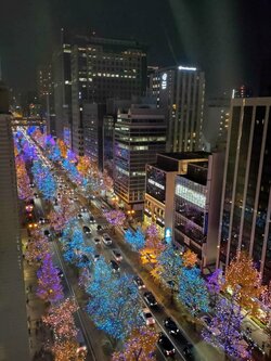 【大阪心斎橋】もうすぐクリスマス🎄校舎からの景色をご覧ください👀