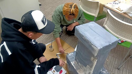 【なんば】文化祭にむけてみんなで準備中💪🏻