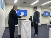 【札幌駅前】9月卒業🌸内田さんと水野くんの卒業式が行われました👏