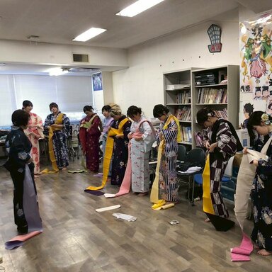 【仙台駅前】☆メイク・美容☆浴衣の着付け実習を行いました！👘