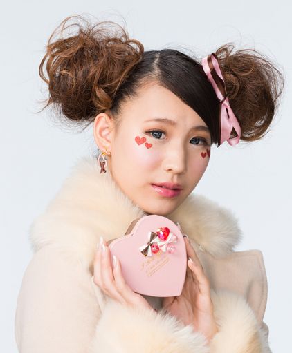 ヘアメイクモデル テーマはハッピーバレンタイン♡　／仙台　通信高校