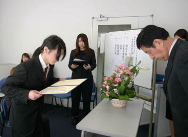 【仙台】９月の卒業式･･☆