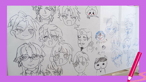 【宇都宮】ホワイトボードの落書き～💗