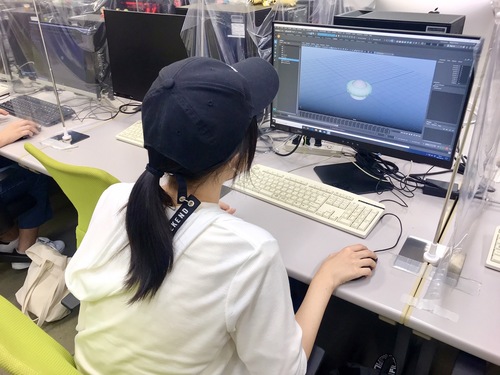 【横浜】ゲーム３DCG体験の様子