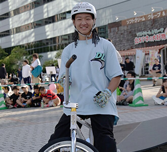 BMXの素晴らしさや楽しさを伝えていきたいです。
