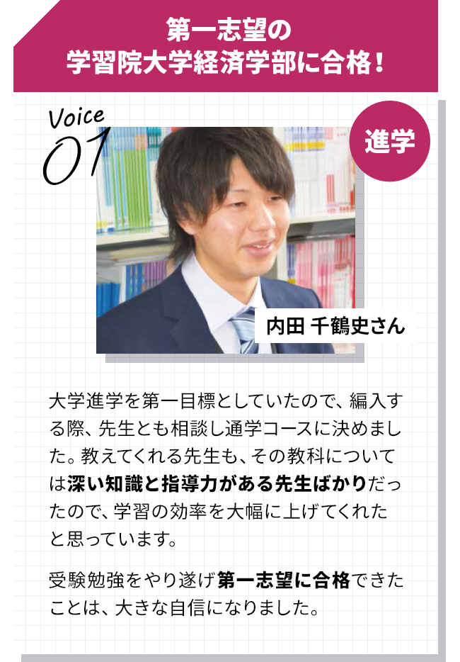 【進学】第一志望の学習院大学経済学部に合格！